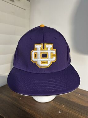 The Game Tornadoes Pro UC Hat XL Purple Gold White NCAA College Team Cap